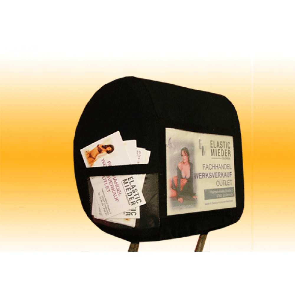 Kopfstützenbezug mit Visitenkarten und Aufdruck - Ihr Shop für  Kopfstützenbezüge, Kopfstützenlatzen und Sitzbezüge